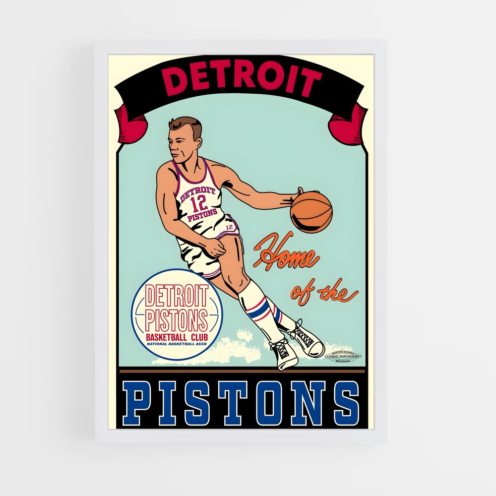 Poster Motown Hoops – affiche Basketball (vue 3)